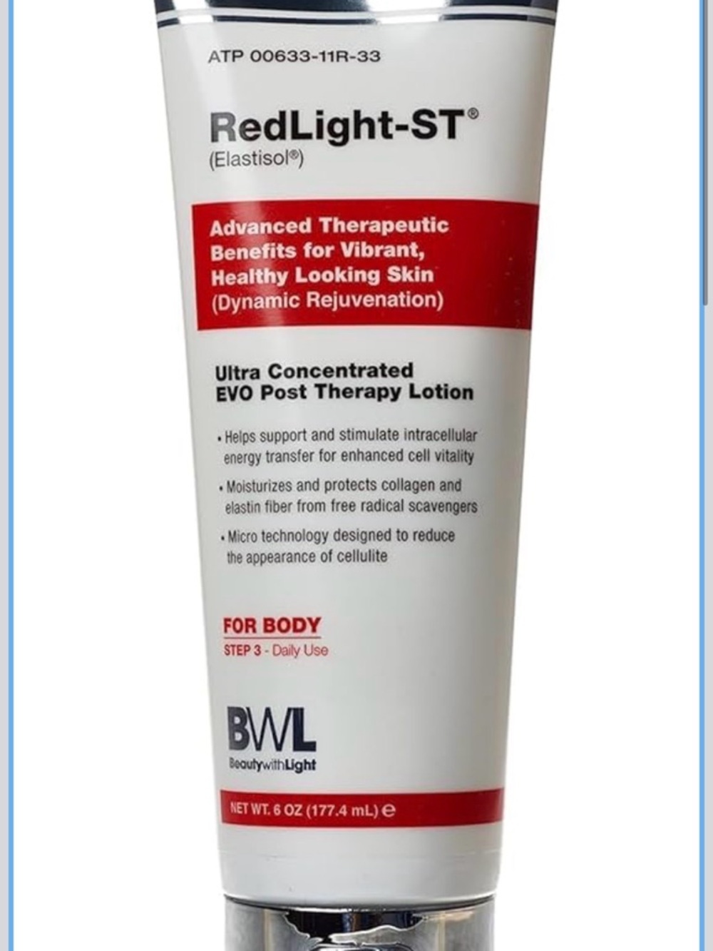 RedLight-ST Advanced Therapeutic Body Lotion - White & Red Tube